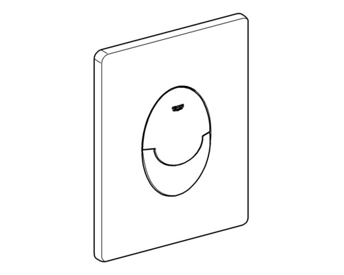 Plaque de commande pour réservoir de chasse