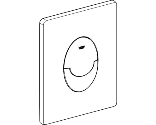 Plaque de commande Grohe pour chasse d''eau de toilettes