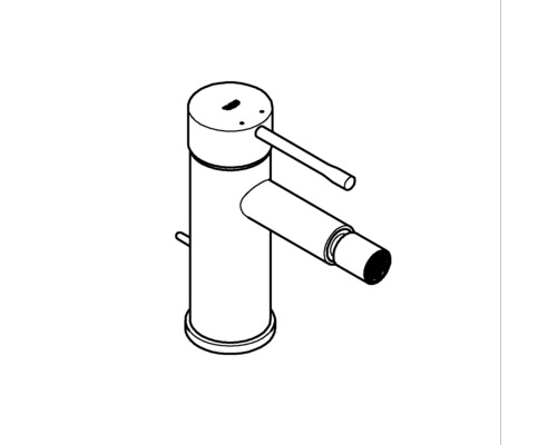 Dessin d''un robinet de lavabo