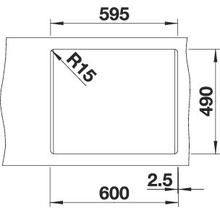 Blanco PLEON 6 Spüle BxT 615x510 mm Silgranit softweiss 527136
