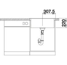 Blanco PLEON 6 Spüle BxT 615x510 mm Silgranit softweiss 527136