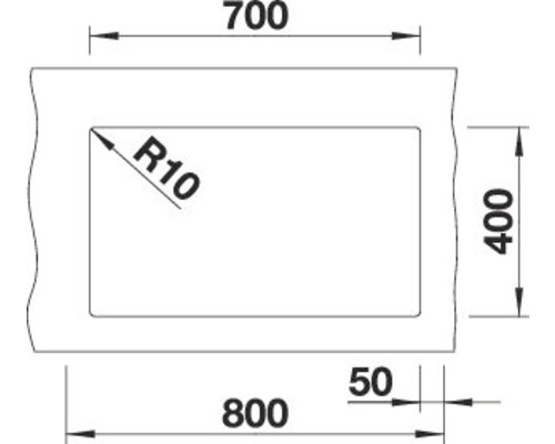 Dessin technique avec dimensions en millimètres