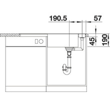Blanco AXIA III XL 6 S-F Spüle BxT 990x500 mm Silgranit softweiss inkl. Holzschneidbrett 527054