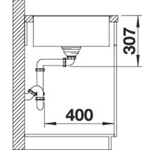 Blanco AXIA III XL 6 S-F Spüle BxT 990x500 mm Silgranit softweiss inkl. Holzschneidbrett 527054