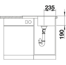 Blanco ZIA 45 S Compact Spüle BxT 680x500 mm Silgranit vulkangrau 527379