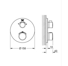 GROHE Badewannenarmatur mit Thermostat GROHTHERM chrom 24077000