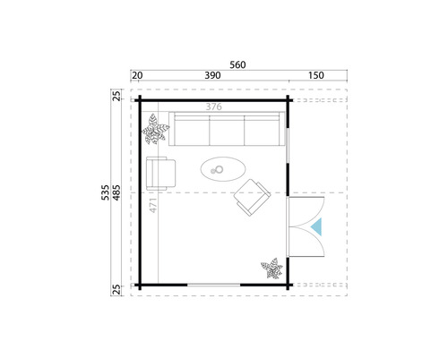 Plan d''un abri de jardin avec dimensions