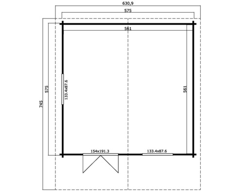 Plan d''un abri de jardin avec dimensions