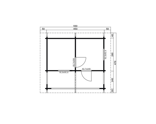 Plan d''un abri de jardin avec dimensions