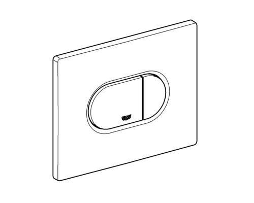 Plaque de déclenchement WC avec double touche