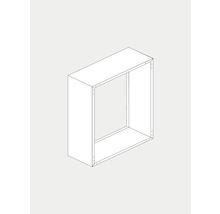 Kaminholzunterstand Palatino Corten mit Rückwand 100 x 40 x 120 cm braun