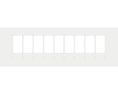 Éléments de parois de protection visuelle pour le jardin