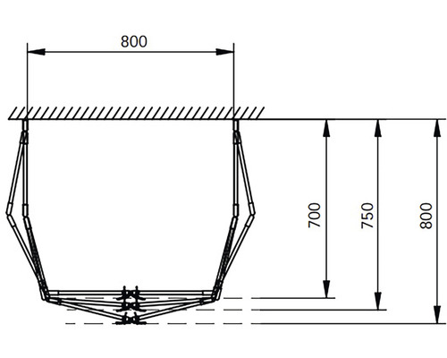 Dessin technique d''un séchoir avec dimensions