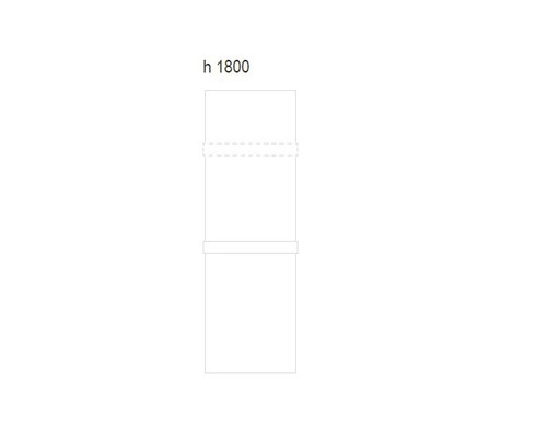 Illustration eines 1800 hohen Möbelelements