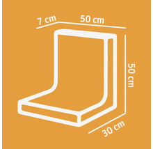 Pierre d'angle en L gris 50 x 7 x 50 cm = profondeur 35 cm-thumb-3