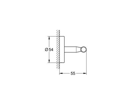 Dessin technique d''un porte-serviettes avec dimensions