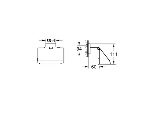 Dessin technique d''un robinet avec dimensions