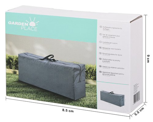 Sac de rangement pour coussins dans une boîte