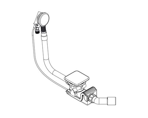 Garniture de vidage de baignoire avec trop-plein