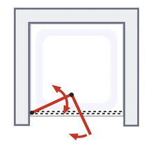 Illustration du fonctionnement de la porte d''un garage
