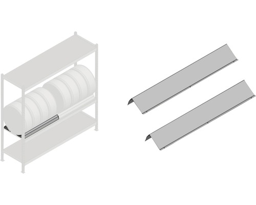 Étagère avec bac de rétention pour liquides