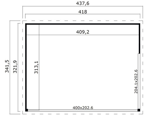 Plan avec dimensions
