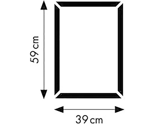 Dimensions du produit : 59 cm de haut et 39 cm de large