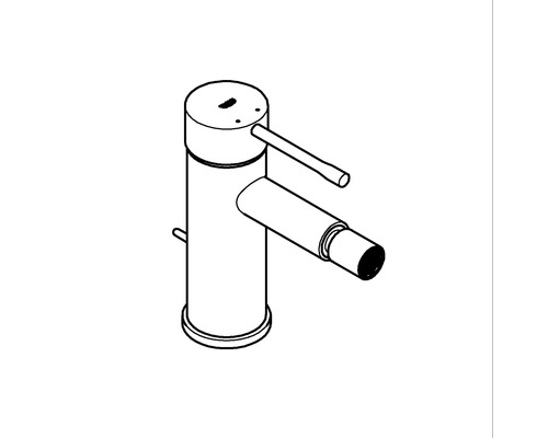 Schéma d''un robinet de lavabo