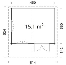 Plan d''un abri de jardin avec dimensions