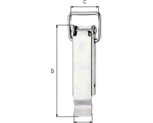 Loquet à genouillère réglable avec dimensions