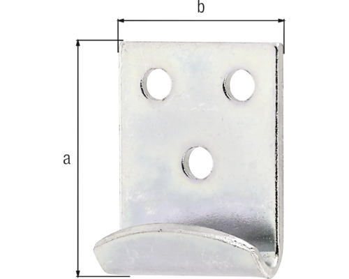 Metallhaken mit drei Löchern zur Befestigung