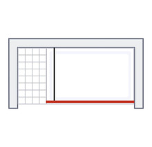 Walk In SCHULTE Alexa Style 2.0 Black Style ExpressPlus 90 cm couleur du profilé noir décor de vitre verre transparent