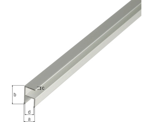 Profilé en aluminium avec dimensions