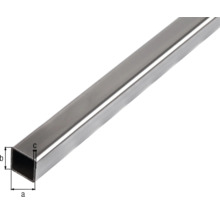 Conduit à quatre pans en acier 16x16x1 mm, 1 m
