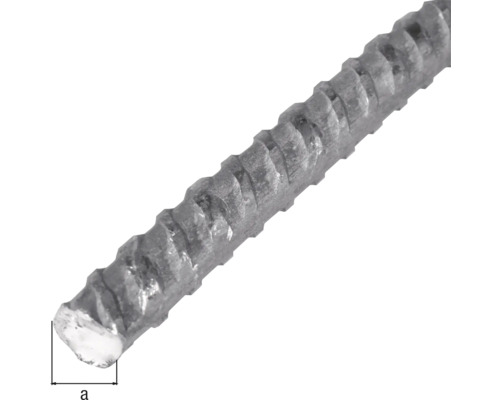 Acier d''armature avec nervures