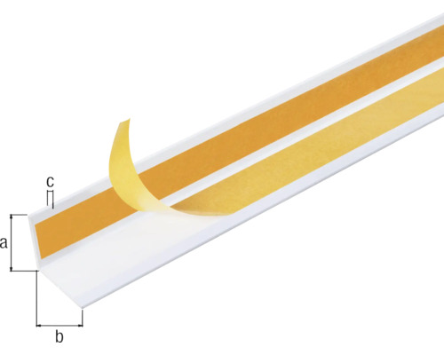 Kunststoffprofil mit Klebestreifen