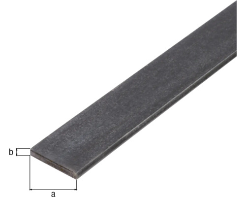 Acier plat avec indications de dimensions