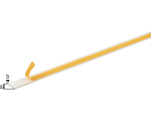 Kunststoffleiste mit Klebeband zur Befestigung
