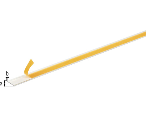 Kunststoff-Sockelleiste mit Klebestreifen