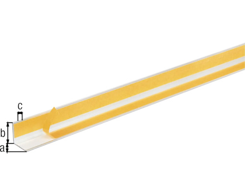 Profilés en plastique avec ruban adhésif