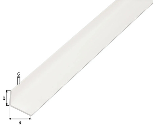 Profilé d''angle en plastique avec dimensions