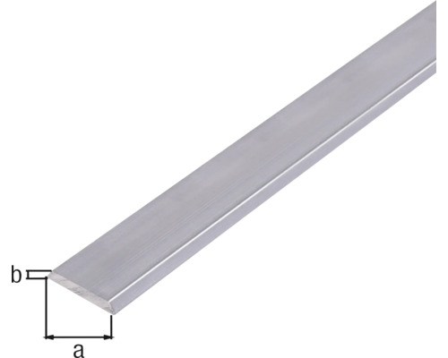 Barre plate en aluminium avec dimensions