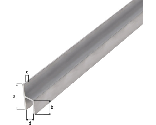 Aluminiumprofil mit Maßangaben