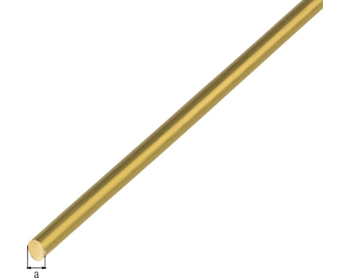 Tige ronde laiton Ø 4 mm, 1 m - HORNBACH