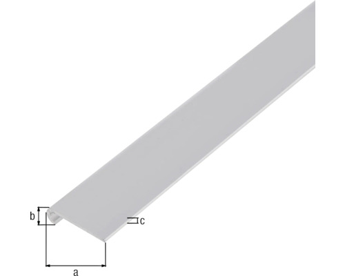 Baguette profilée avec indications de dimensions