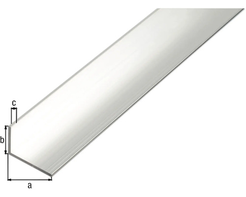 Aluminium Winkelprofil mit Maßangaben