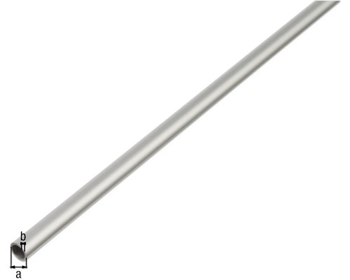 Metallrohr mit Abmessungsangaben