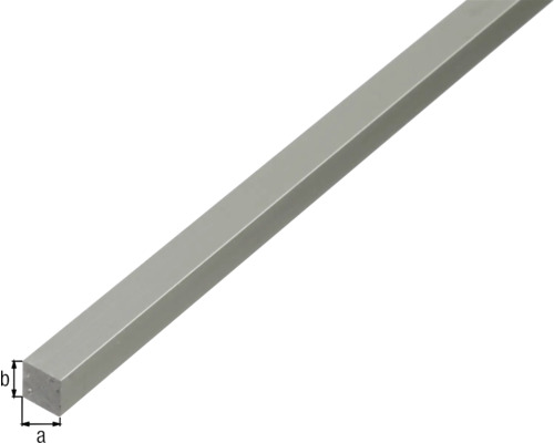 Profilé carré en aluminium avec les dimensions a et b