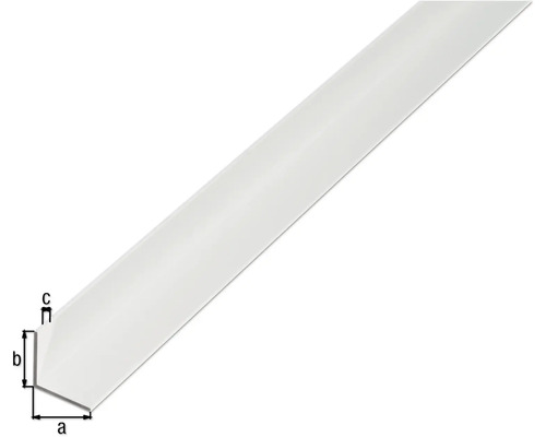 Profilé d''angle en plastique avec dimensions