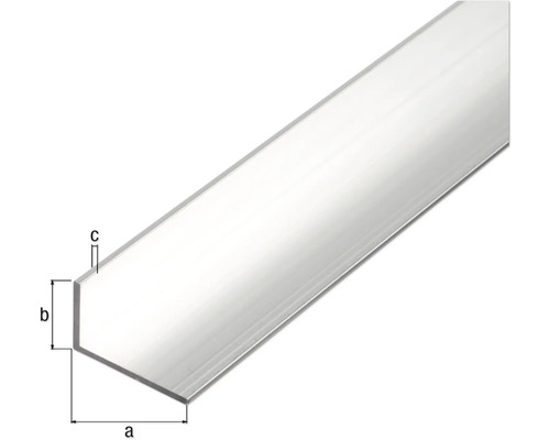 Aluminiumprofil mit den Abmessungen a, b und c
